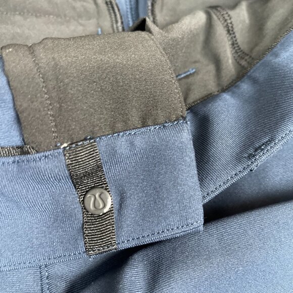Lululemon Pants Men 29 Navy Blue Warpstreme Commuter Teen Travel Comfort Stretch - Picture 4 of 8